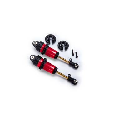 Amortisseurs GTR long ROUGE - TRAXXAS 7461-RED