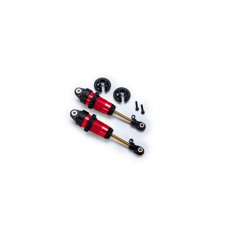 Amortisseurs GTR long ROUGE - TRAXXAS 7461-RED