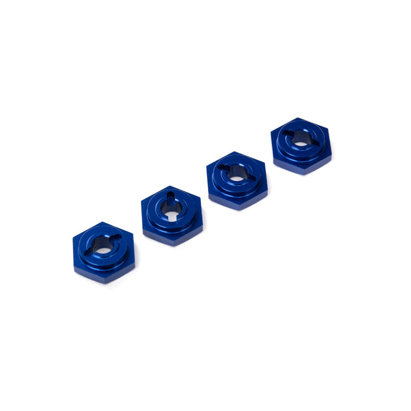 Hexagones de roues (x 4) Bleu - TRAXXAS 7154X