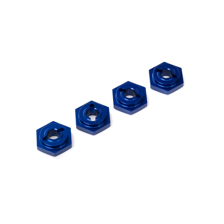Hexagones de roues (x 4) Bleu - TRAXXAS 7154X