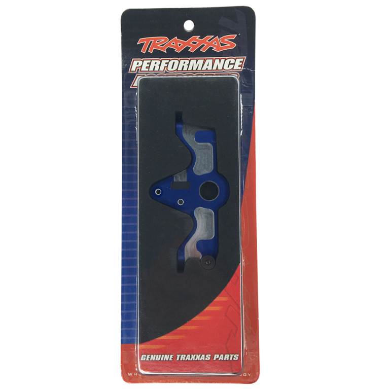 Support moteur aluminium Bleu - TRAXXAS 6860R