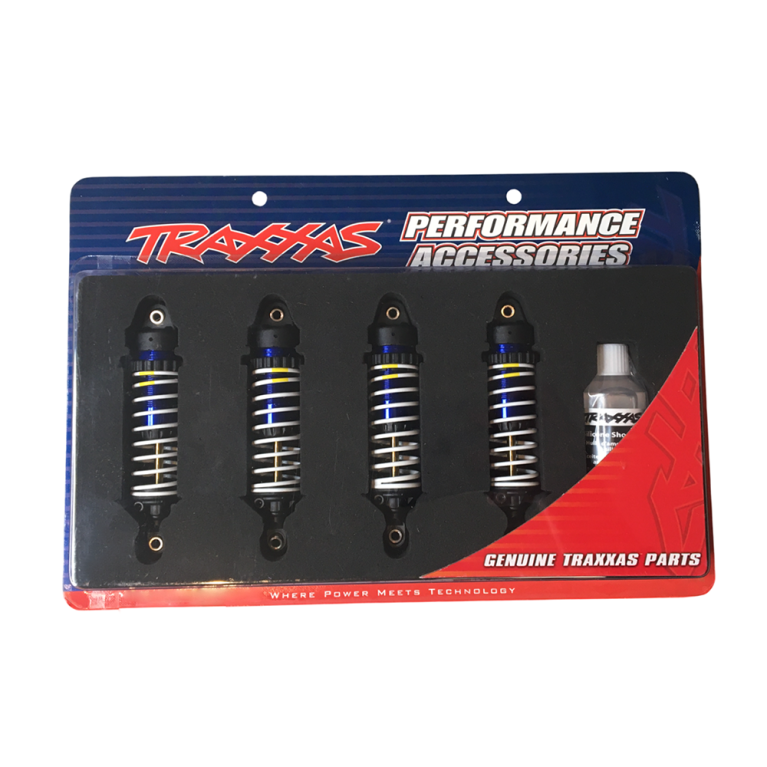 Amortisseurs GTR aluminium Bleu - TRAXXAS 10765-BLUE