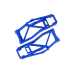 Triangles de Suspension Inférieurs WideMaxx Bleu (x2) - TRAXXAS 8999X