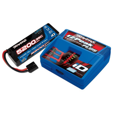 Pack chargeur EZ Peak iD + batterie LiPo 7.4v 5200 mAh - TRAXXAS 2970GX-2SR