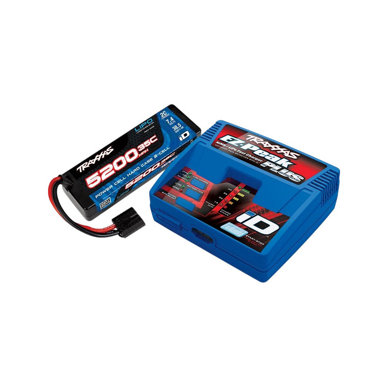 Pack chargeur EZ Peak iD + batterie LiPo 7.4v 5200 mAh - TRAXXAS 2970GX-2SR