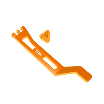 Support de batterie aluminium orange - TRAXXAS 10726-ORNG