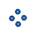 Rondelles de roues aluminium bleues - TRAXXAS 10257-BLUE