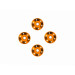 Rondelles de roues aluminium orange - TRAXXAS 10257-ORNG
