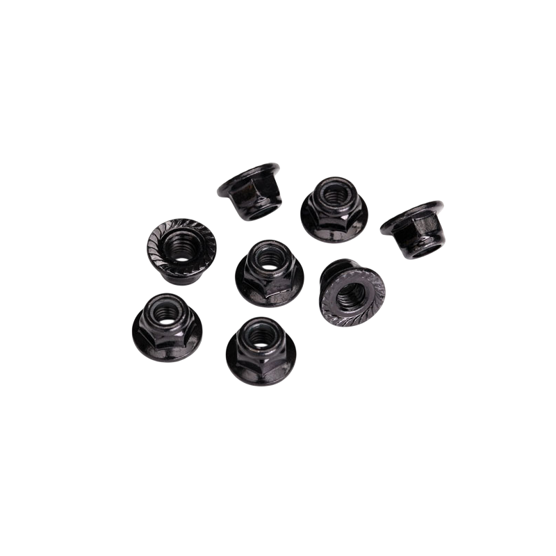 Écrous nylstop 5 mm - Noirs (x8) - TRAXXAS 8447