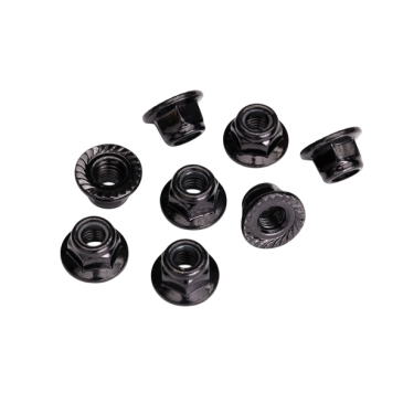 Écrous nylstop 5 mm - Noirs (x8) - TRAXXAS 8447