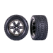 Roues montées collées chromées noires - TRAXXAS 6764-BLKCR