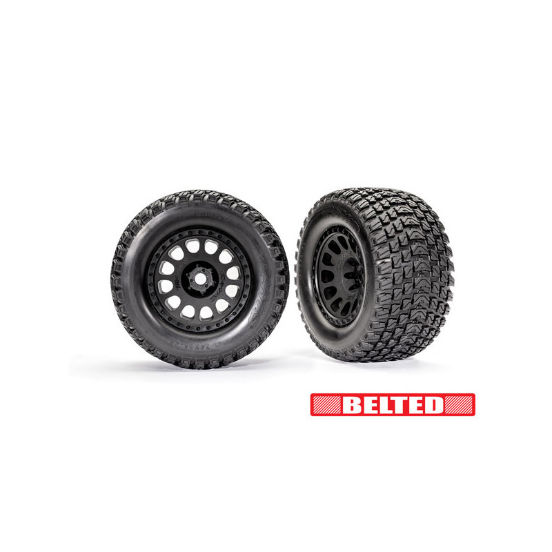 2 Roues montées collées Belted - TRAXXAS 7862