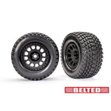 2 Roues montées collées Belted - TRAXXAS 7862