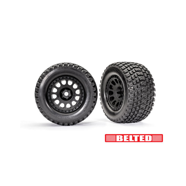 2 Roues montées collées Belted - TRAXXAS 7862
