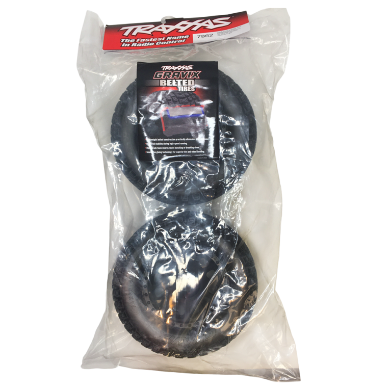 2 Roues montées collées Gravix renforcé - TRAXXAS 7862