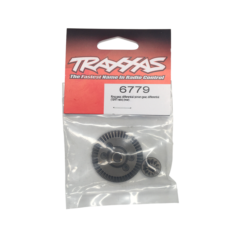 Couronne de différentiel 47 dents + pignon 12dents arrière - TRAXXAS 6779