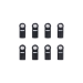 Chapes 4 mm pour vis de 3 mm (x8) - TAMIYA 51111