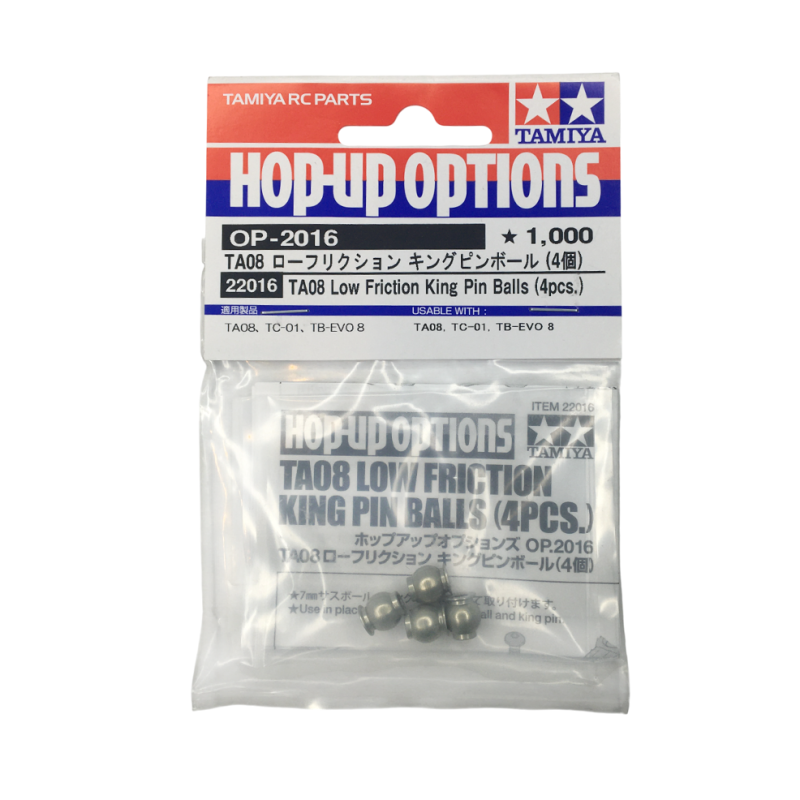 4 Boules de suspension pour chassis TC01 et TA08 (King Pin balls) - TAMIYA 22016