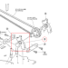 Support différentiel avant droit TRF414 (Bulkhead) - TAMIYA 3454049