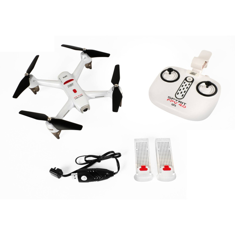 Quadricoptère "drone", Spyrit FPV 4.0, RTF, 4 voies, 2 caméras HD - T2M T5194