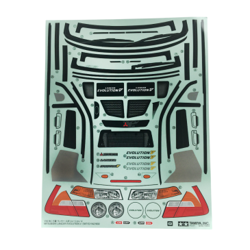 Stickers Mitsubishi Lancer Evo V - TAMIYA 9490074
