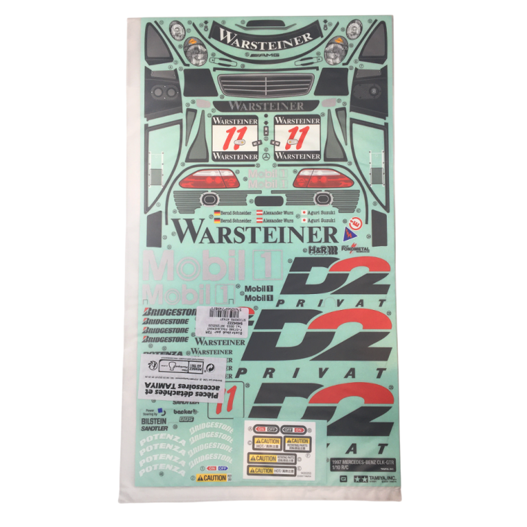 Stickers Mercedes-Benz CLK-GTR 1997 - TAMIYA 9494222