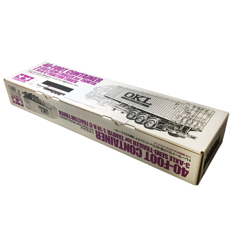 Remorque Porte-conteneur 3 essieux 1/14- TAMIYA 56377