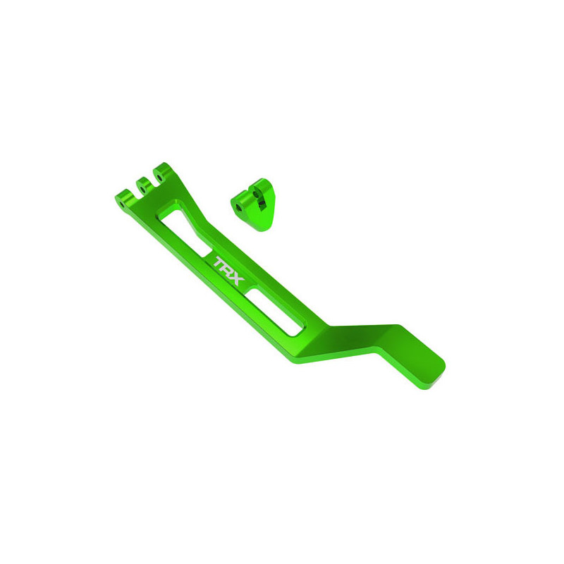 Support de batterie aluminium vert - TRAXXAS 10726-GRN