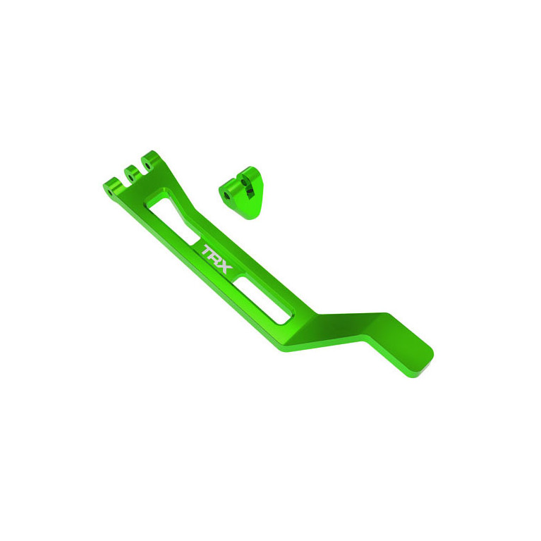 Support de batterie aluminium vert - TRAXXAS 10726-GRN