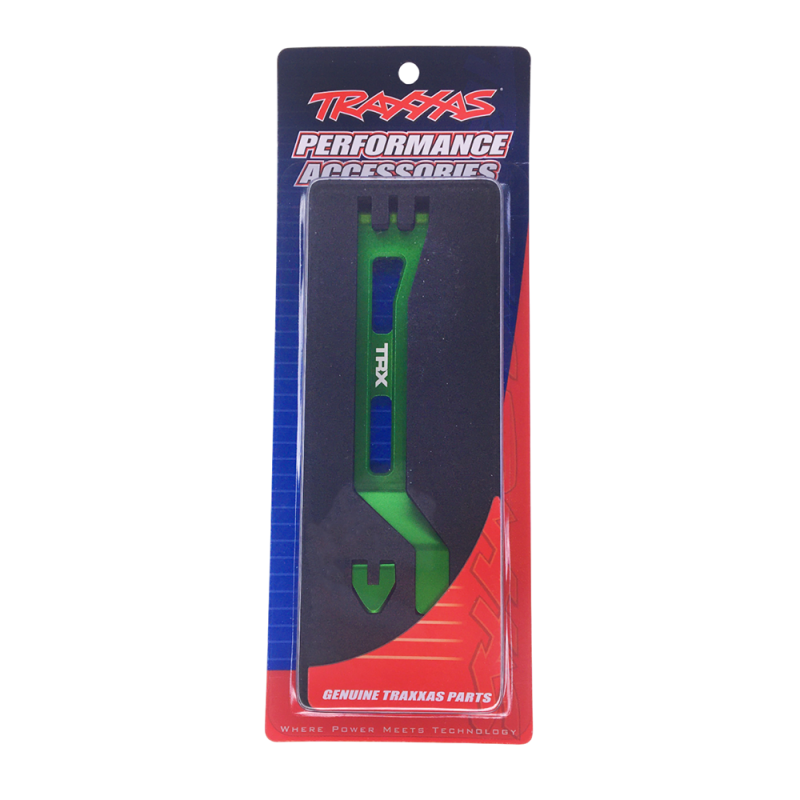 Support de batterie aluminium vert - TRAXXAS 10726-GRN