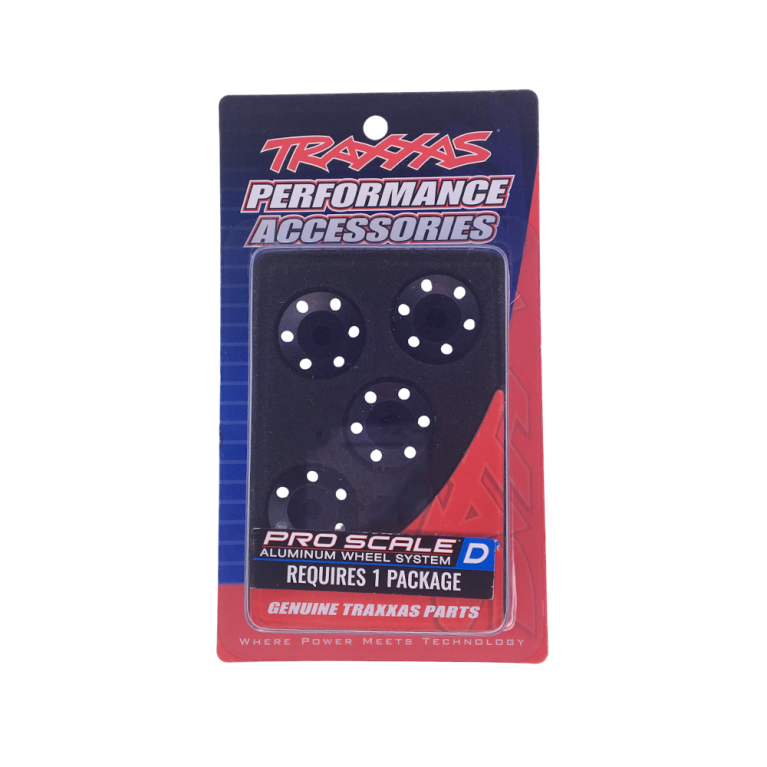 Rondelles de roues aluminium noir - TRAXXAS 10257-BLK