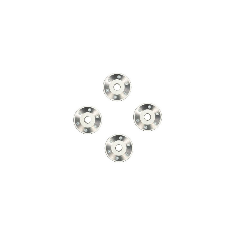 Rondelles de roues aluminium argent - TRAXXAS 10257-SLVR