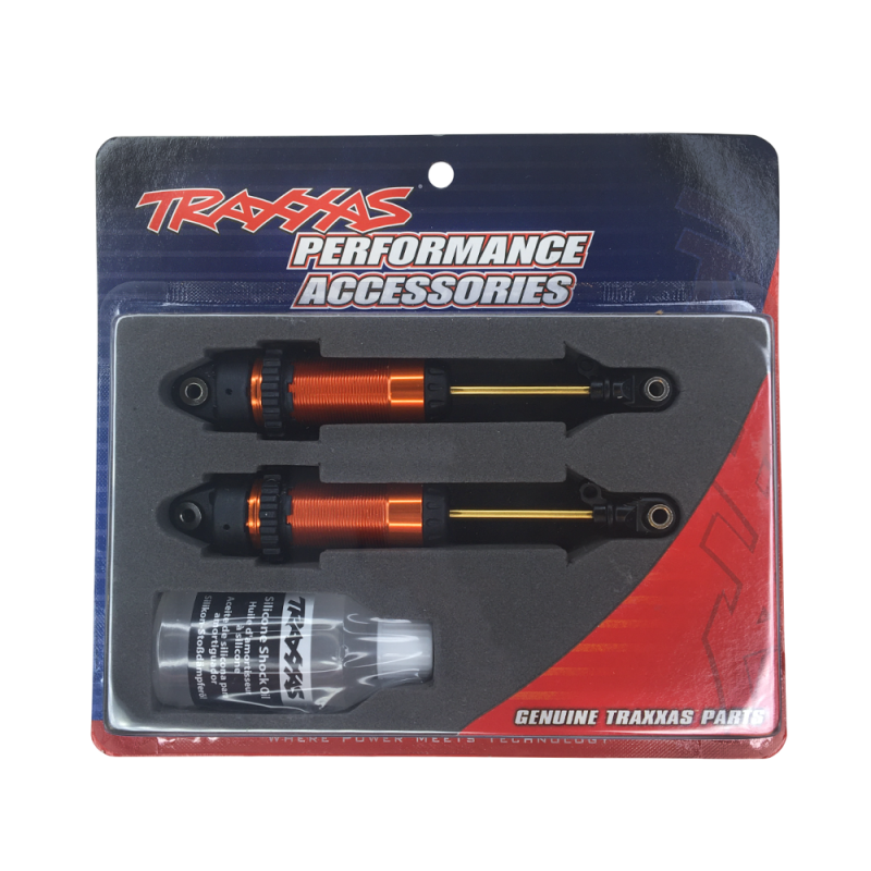 Amortisseurs GTR XX-Long aluminium orange - TRAXXAS 7462-ORNG