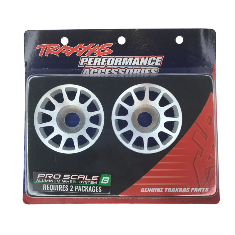 Jantes en aluminium ProScale argent (x2) - TRAXXAS 10274-SLVR