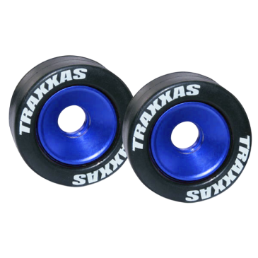 Roues aluminium pour barre Anti-Wheeling bleues - TRAXXAS 5186A