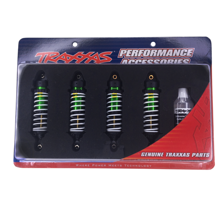 Amortisseurs GTR Long aluminium Vert - TRAXXAS 10765-GRN