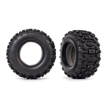 Pneus Sledgehammer + inserts mousse (x2) - TRAXXAS 8974