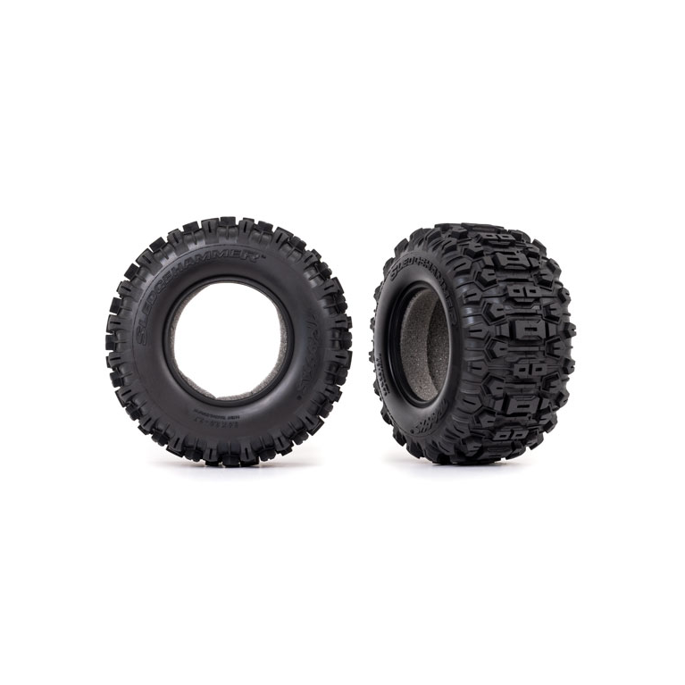 Pneus Sledgehammer + inserts mousse (x2) - TRAXXAS 8974