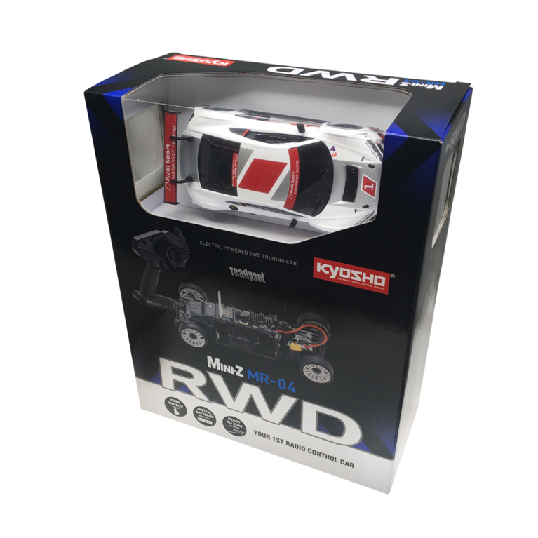 Mini-Z MR04 RWD Audi R8 LMS 2015 Blanc - KYOSHO 32357AS