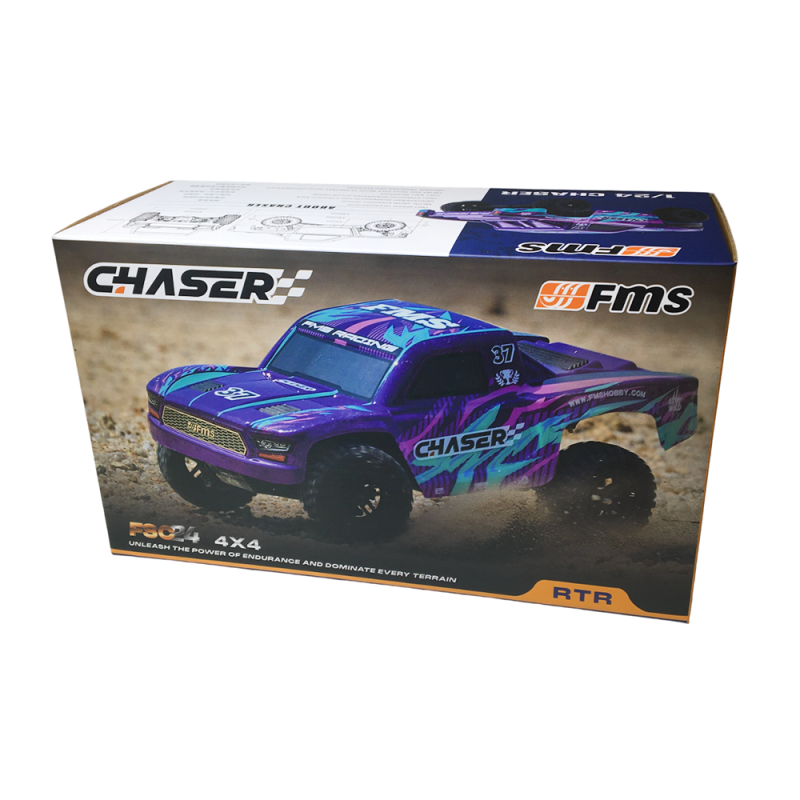 Chaser FSC24 Short course Truck RTR Rouge - FMS 12441BDRTR-RD