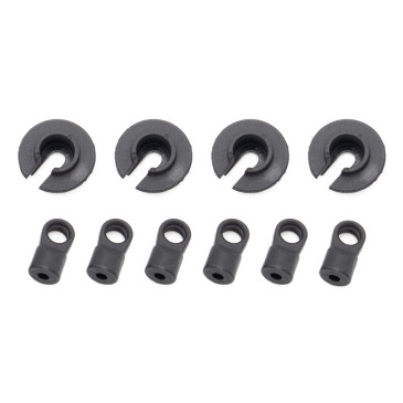Chapes fusées avant et amortisseur OVER-D10 - HOBBYTECH OVD-008