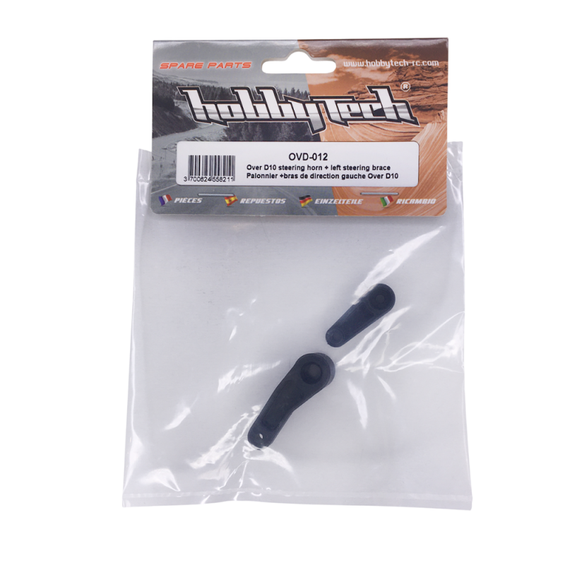 Palonnier + bras de direction gauche OVER-D10 - HOBBYTECH OVD-012
