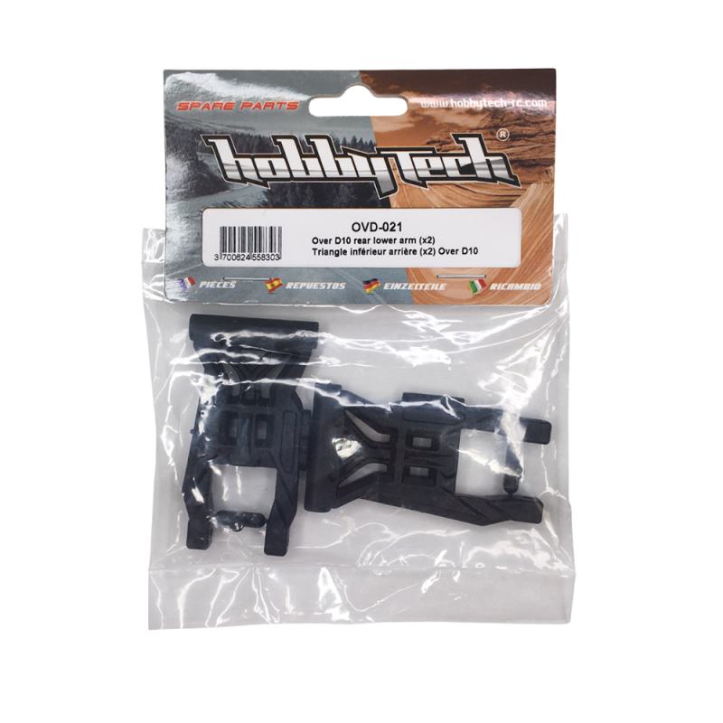 Triangle inférieur arrière OVER-D10 (x2) - HOBBYTECH OVD-021
