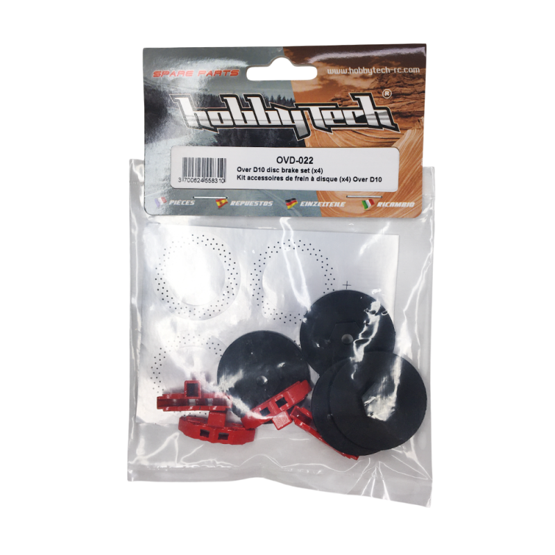 Kit accessoires frein à disque OVER-D10 (x4) - HOBBYTECH OVD-022