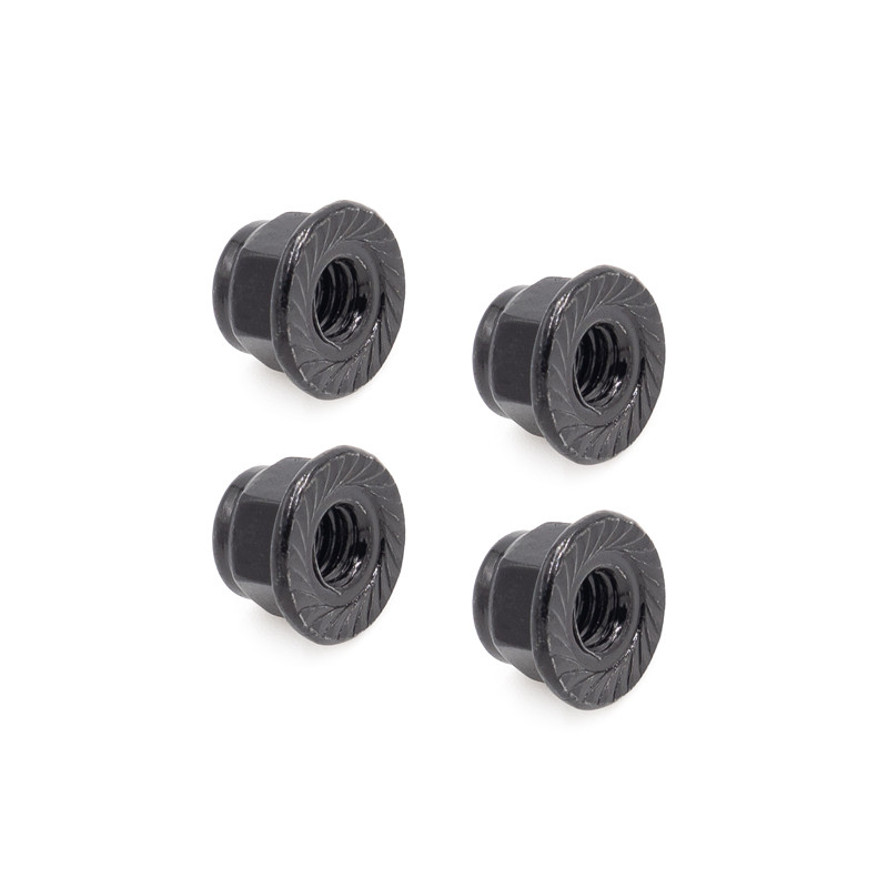 Écrous nylstop OVER-D10 - Noir (x4) - HOBBYTECH OVD-033