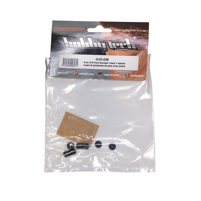 Insert et entretoise pare-chocs avant OVER-D10 - HOBBYTECH OVD-038