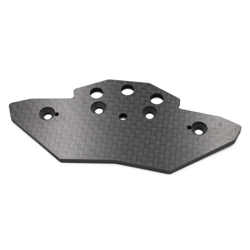 Plaque inférieure de pare-chocs carbone OVER-D10 - HOBBYTECH OVD-040