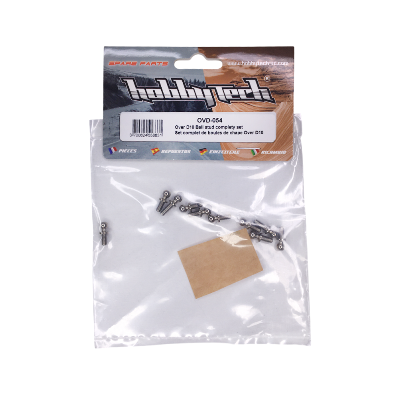 Set complet de rotules de chape OVER-D10 - HOBBYTECH OVD-054
