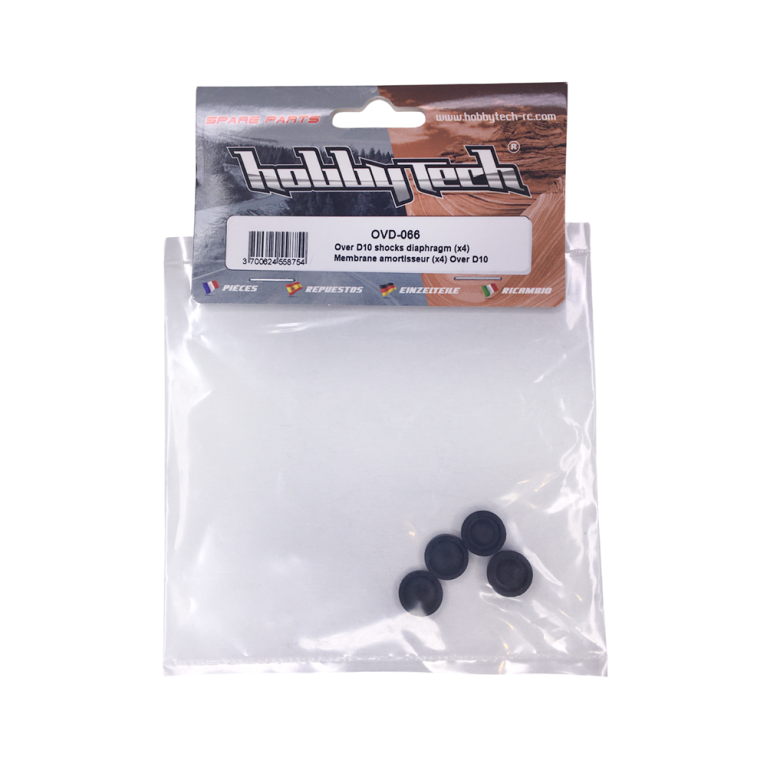 4 Membranes d'amortisseur OVER-D10 - HOBBYTECH OVD-066