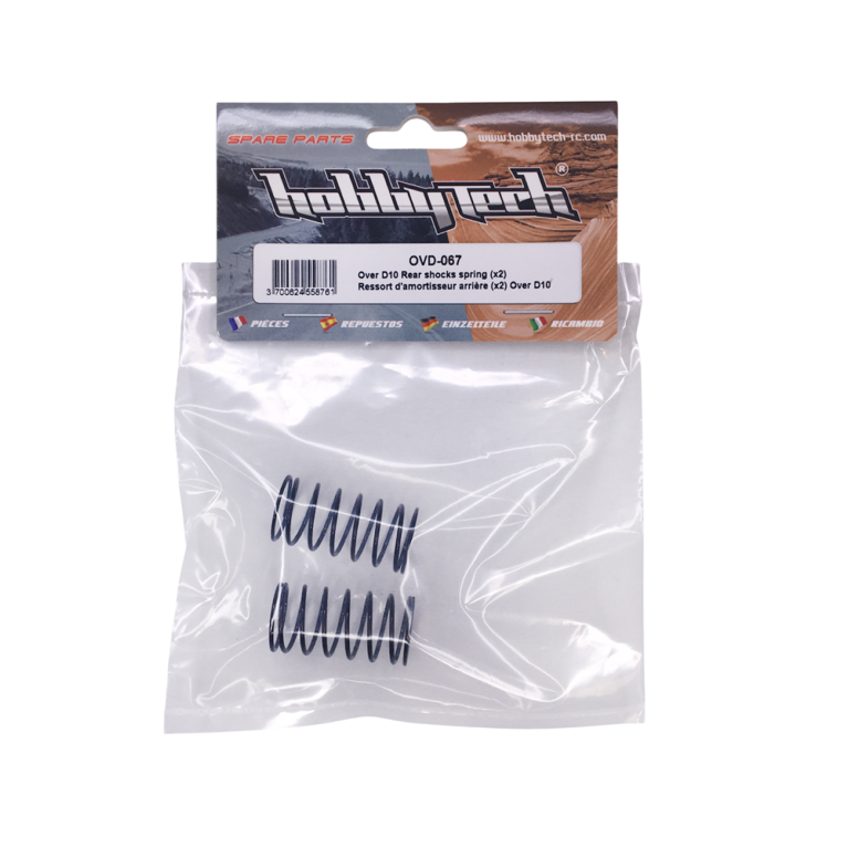 2 Ressorts d'amortisseur arrière OVER-D10 - HOBBYTECH OVD-067